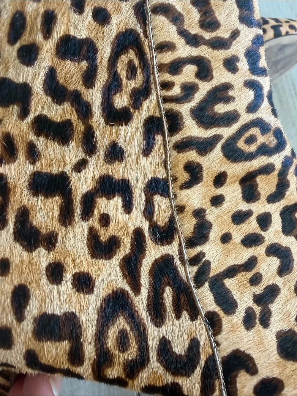Halogen Leopard Print Pointed Toe Ankle Boots in Tan and Brown